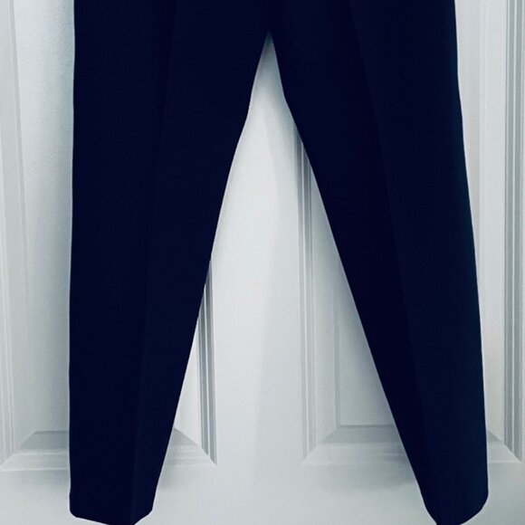 SPANX NAVY BLUE SLIM STRAIGHT LEG PANTS - SIZE SMALL PETITE LENGTH - TAGS ON - Picture 4 of 8